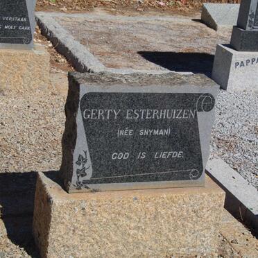 ESTERHUIZEN Gerty nee SNYMAN 