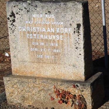 ESTERHUYSE Christiaan Korf 1878-1951