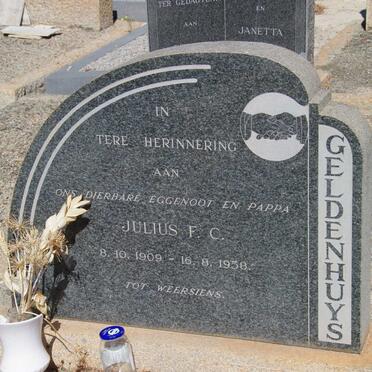 GELDENHUYS Julius F.C. 1909-1958