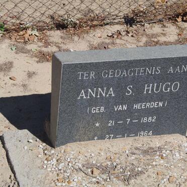 HUGO Anna S. nee van HEERDEN 1882-1964