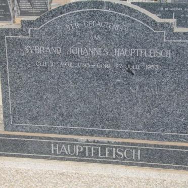 HAUPFLEISCH Sybrand Johannes 1893-1953