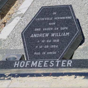 HOFMEESTER Andrew William 1916-1994