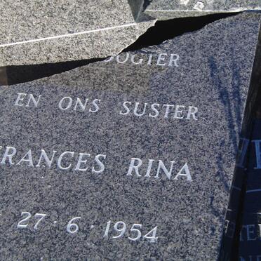 HOFMEESTER Clara Magdalena 1922-2006 :: ? Frances Rina 1954-1994