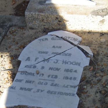 HOON A.F.M.J. 1864-1945