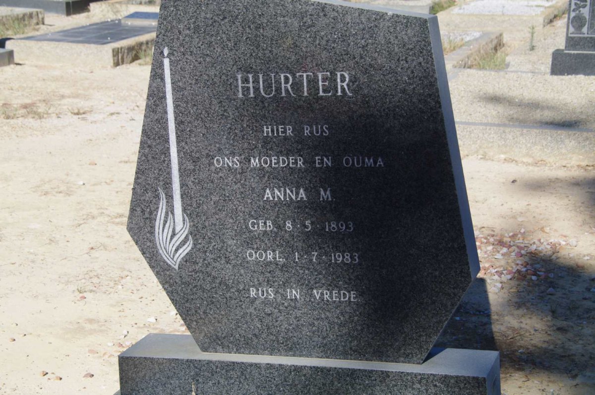 HURTER Anna M. 1893-1983