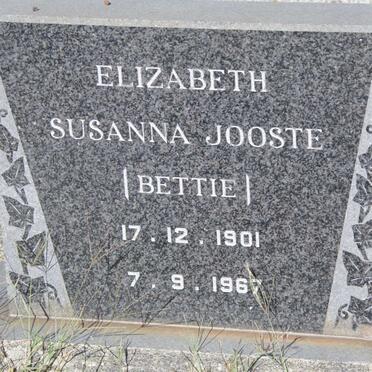 JOOSTE Elizabeth Susanna 1901-1967