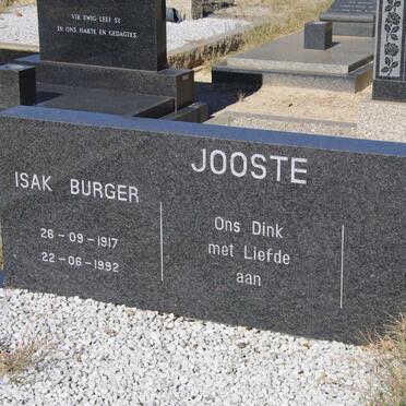 JOOSTE Isak Burger 1917-1992