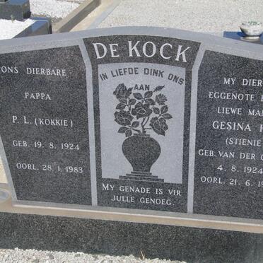 KOCK P.L., de 1924-1989 &amp; Gesina H.C. van der COLFF 1924-1977