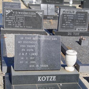KOTZE J.A.F. 1917-1989