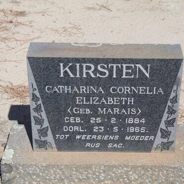 KIRSTEN Catharina Cornelia Elizabeth nee MARAIS 1884-1965