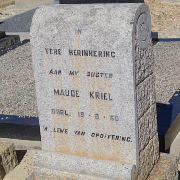 KRIEL Maude -1950