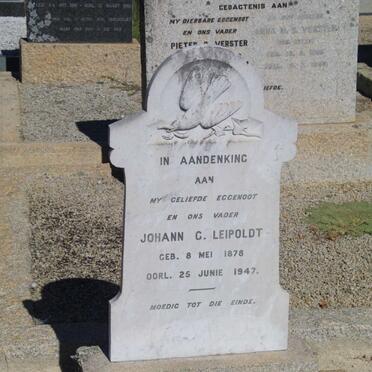 LEIPOLDT Johann C. 1878-1947