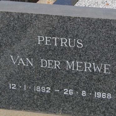 MERWE Petrus, van der 1892-1968