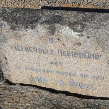 MERWE John, v.d.