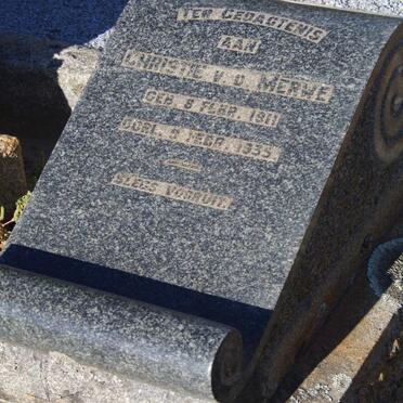 MERWE Christie, v.d. 1911-1935