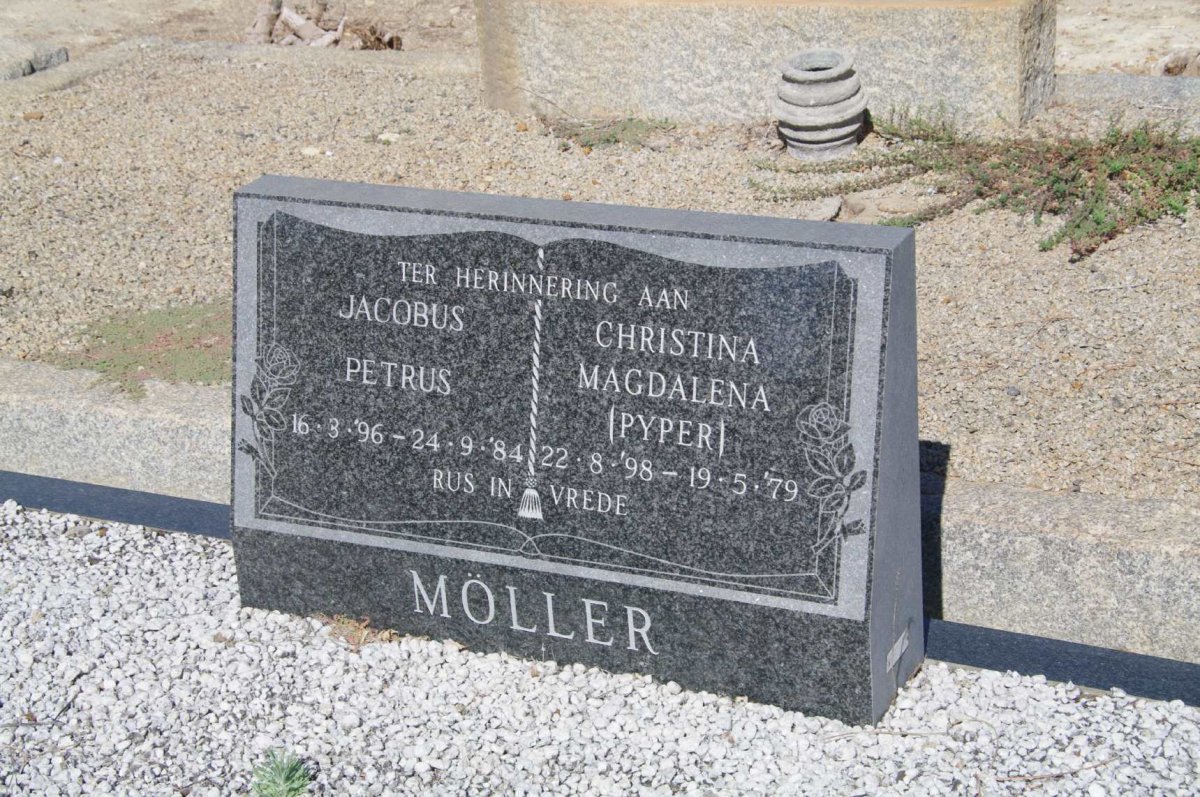 MOLLER Jacobus Petrus 1896-1984 &amp; Christina Magdalena PYPER 1898-1979