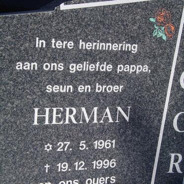 MOORE Harry 1936-2003 &amp; Julia 19?5- :: MOORE Herman 1961-1996 