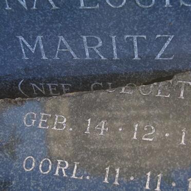 MARITZ Anna Louisa nee CLOETE 1902-1951