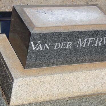 MERWE, van der