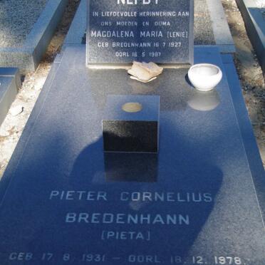 NEFDT Magdalena Maria nee BREDENHANN 1927-1987 :: BREDENHANN Pieter Cornelius 1931-1978