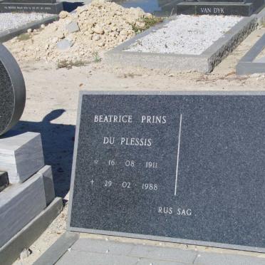 PLESSIS Beatrice Prins, du 1911-1988