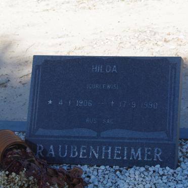 RAUBENHEIMER Hilda nee CURLEWIS 1906-1990