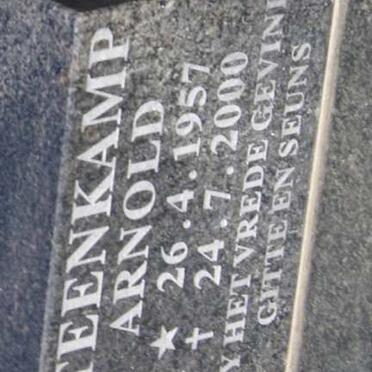 STEENKAMP Arnold 1957-2000