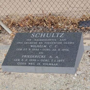 SCHULTZ Wilhelm C.C.1894-1956 &amp; Friedericke A.A.1898-1977