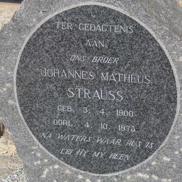 STRAUSS Johannes Matheus 1900-1973