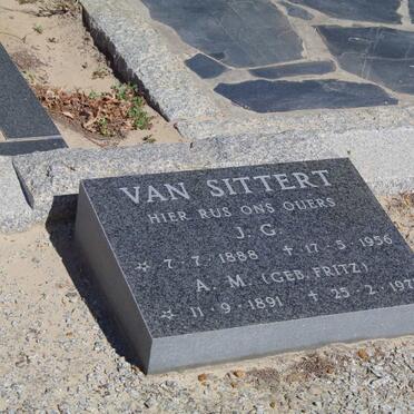 SITTERT J.G., van 1888-1956 &amp; A.M. FRITZ 1891-1973