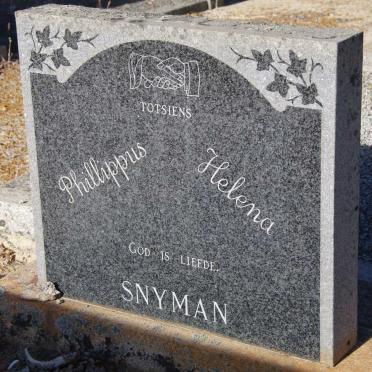 SNYMAN Phillippus &amp; Helena