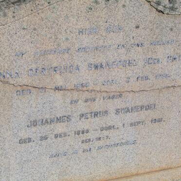 SWANEPOEL Johannes Petrus 1880-1961 &amp; Anna Gertruida SMIT 1885-1956