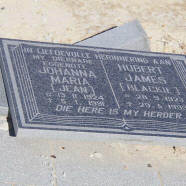 SWART Hubert James 1923-1993 &amp; Johanna Maria 1924-1991