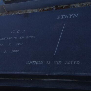 STEYN C.C.J. 1927-1992