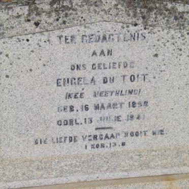 TOIT Engela, du nee NEETHLING 1898-1941