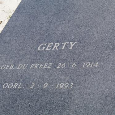 VISSER Koos 1911-1989 &amp; Gerty DU PREEZ 1914-1993