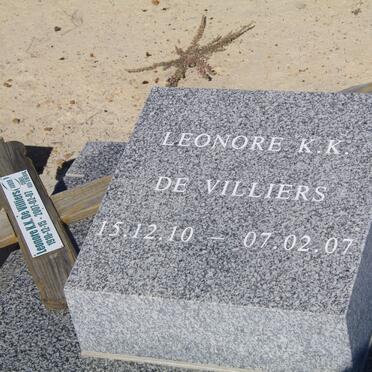 VILLIERS Leonore K.K., de 1910-2007