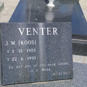 VENTER J.M. 1928-1993