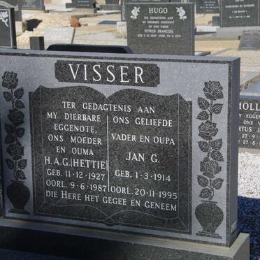 VISSER Jan G. 1914-1995 &amp; H.A.G. 1927-1987