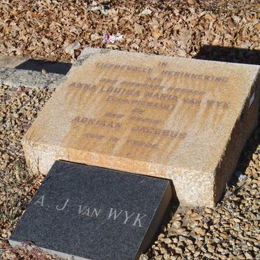 WYK Adrian Jacobus, van :: van WYK Anna Louisa Maria nee PIENAAR &amp; A.J.