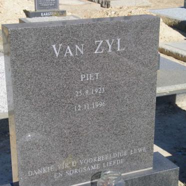 ZYL Piet, van 1923-1996