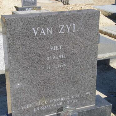 ZYL Piet, van 1923-1996