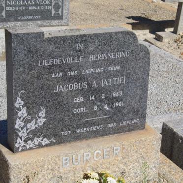 BURGER Jacobus A. 1943-1961