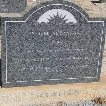 BERG, van den 1932-1956 