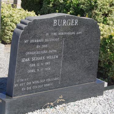 BURGER Izak Schalk Willem 1912-1974