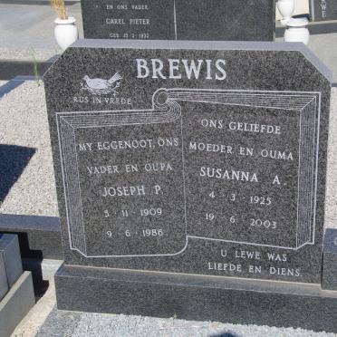 BREWIS Joseph P. 1909-1986 &amp; Susanna A. 1925-2003