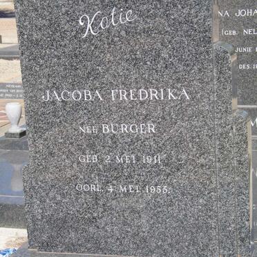 BOTMA Francois Johannes 1913-1999 &amp; Jacoba Fredrika BURGER 1911-1955 :: BOTMA Anna Johanna nee NEL 1926-1994