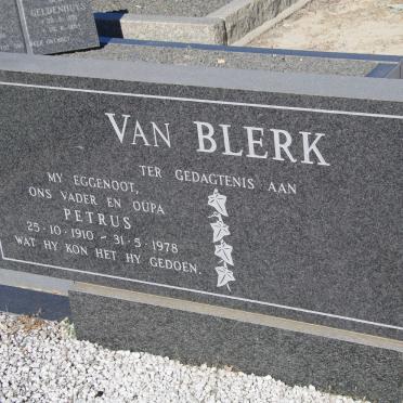 BLERK Petrus, van 1910-1978