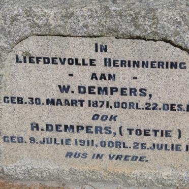 DEMPERS W. 1871-1919 :: DEMPERS H. 1911-1922