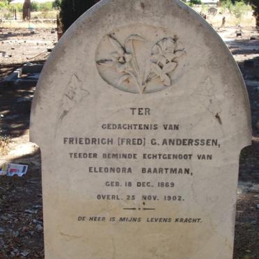 ANDERSSEN Friederich G. 1869-1902